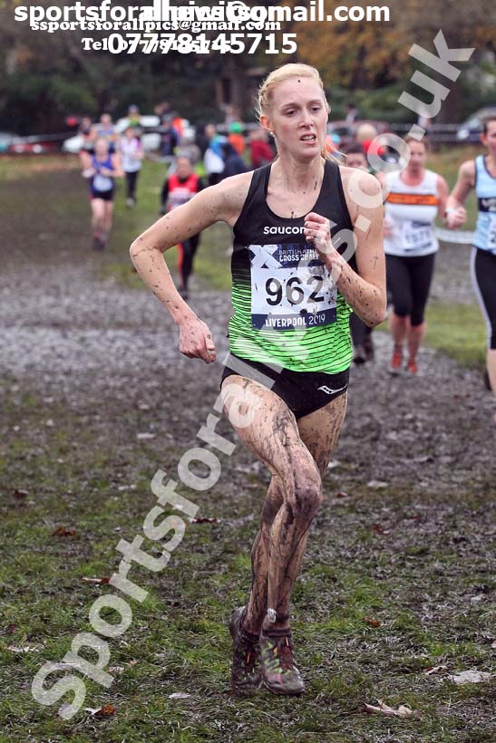 Senior and under-23 women, 2019 European Cross Country Trials and British Cross Challenge, Sefton Park, Liverpool.  Photo: David T. Hewitson/Sports for All Pics